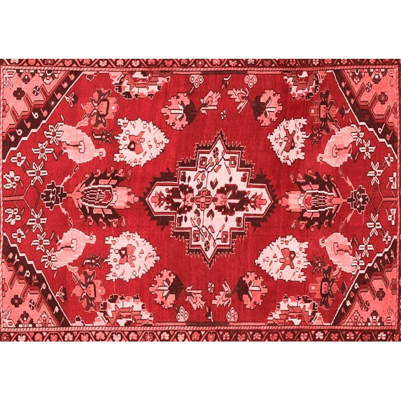 Ahgly Company Indoor Rectangle Persian Red Traditional Area Rugs, 3' x 5'