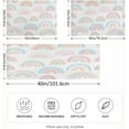 thumbnail image 4 of GZHJMY Cartoon Rainbow Satin Pillowcase, Soft Breathable Silk Pillow Case with Envelope Closure for Hair and Skin, Standard Size 26 x 20 Inch Home Decor, 4 of 7
