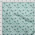 thumbnail image 4 of oneOone Velvet Sky Blue Fabric Florals Sewing Craft Projects Fabric Prints By Yard 58 Inch Wide, 4 of 4