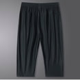 thumbnail image 7 of XAOFW Casual Summer Ice Silk Capri Pants For Women Stretch Breathable Elastic Waist Loose Fit Trousers For Daily Wear Stylish Bottom XXL, 7 of 7