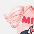 thumbnail image 3 of Disney Minnie Mouse Baby Girls Bodysuits Ruffled Sleeve Graphic Onesies Romper Gifts Pink Sizes 0/3M-18M, 3 of 6