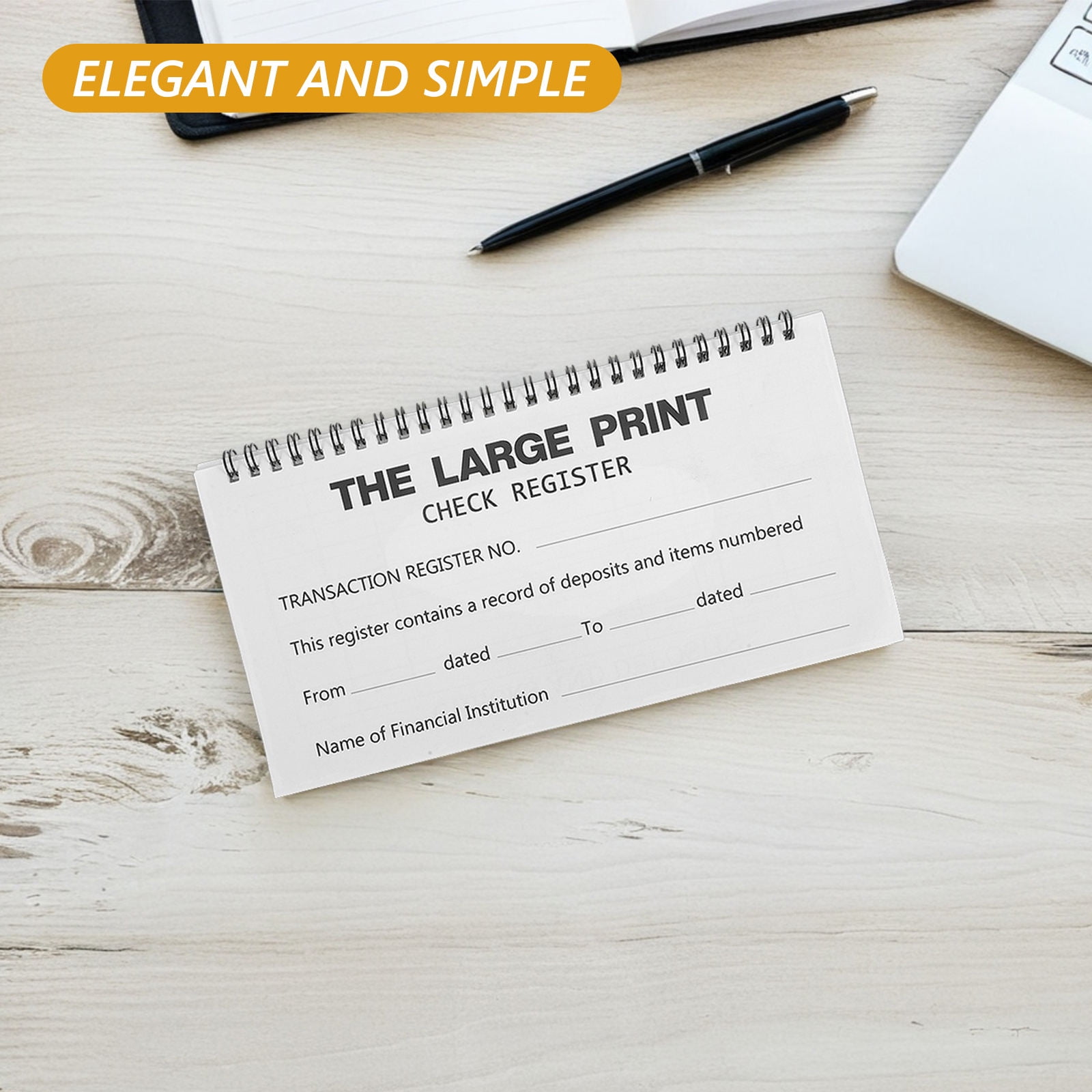 COOPHYA Yearly Planner Notebook in White for Business Budget Planning and Expense Management