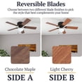 thumbnail image 5 of Prominence Home Alvina 42 Inch Indoor LED Ceiling Fan with Light and Pull Chain, Bronze, 5 of 11