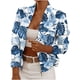 thumbnail image 2 of Puntoco Chaqueta de manga larga con bolsillos para mujer, estilo casual, con cremallera frontal abierta Puntoco Puntoco-1, 2 of 6