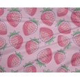 thumbnail image 4 of oneOone Polyester Lycra Blush Pink Fabric Strawberry Fruit Dress Material Fabric Print Fabric By The Yard 56 Inch Wide, 4 of 4