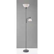 Mainstays 72‘’ Gray Combo Floor Lamp With Reading Lamp, Modern Design