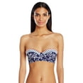 thumbnail image 2 of Jessica Simpson NAVY Vine About It Underwire Bandeau Bikini Swim Top, US XLarge, 2 of 7