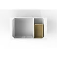 thumbnail image 5 of Modern 36" Alicia White Wood Vanity S Base with Gold Handles, 5 of 6