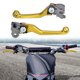 thumbnail image 4 of 1 Par Moto Embrague Freno Palancas Ajustables Plegables Dorado Tono Unique Bargains palancas de freno para deportes motorizados, 4 of 6