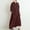Wine, variant on Sakmal Solid Summer Dresses for Women Under $10 Button Down Elbow-Length Comfort Fit Beige Maxi Shirt Dress