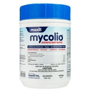 Maxill mycolio Disinfecting Wipes (160 ct) - Large 6" x 7" Wipes for Cleaning Bathrooms, Kitchens & Other Surfaces