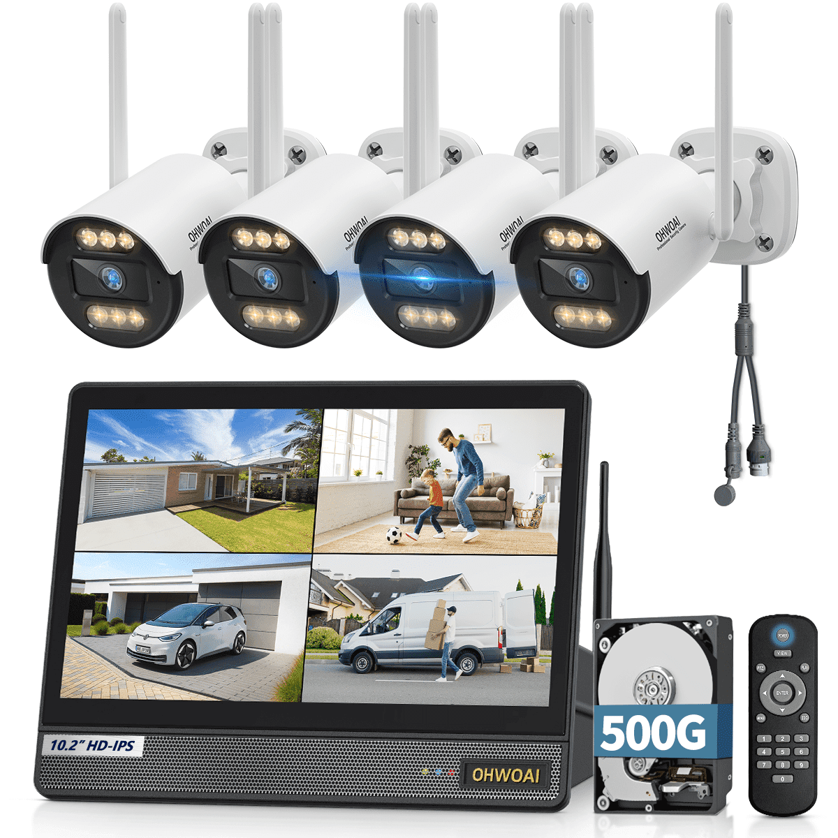 Arlo Ultra 2 Cam Kit, 4K HDR, Wireless, Weather-Resistant