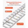 thumbnail image 3 of KFFKFF Durable Aluminum Loading Ramps, Set of 2, 94 x 15 in, Heavy-Duty Design with 16 Anti-Slip Plates, 6000 Lbs Total Capacity, Suitable for Carts, Tractors, ATVs, Lawn Mowers, and Motorcycles, 3 of 9