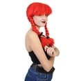 thumbnail image 4 of HPO Adult Women Farm Girl Red Wig with Braids, 4 of 7