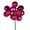 Fuchsia, variant on Vickerman 12" Pink Ball Ornament Christmas Pick, 4 per set