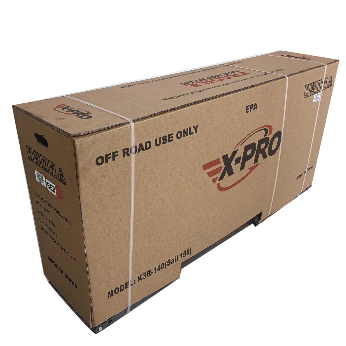 X-Pro Sail 150 Dirt Bike Zongshen Brand Engine with 4-Speed Manual Transmission! Kick Start, Big 17"/14" Tires! Assembled and Tested!
