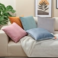 thumbnail image 5 of Unique Bargains Soft Striped Throw Pillow Covers Pack of 2 Green 18" x 18", 5 of 6