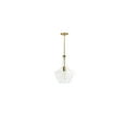 thumbnail image 4 of Brass Pendant Light - 1 Light Ceiling Fixture with Clear Glass Shade, 4 of 4