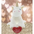 thumbnail image 4 of Dollibu I Love You Heart White and Gold Unicorn Plush - 11.5 inches, 4 of 5