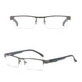 thumbnail image 4 of 2 Pairs Half Rimless Reading Glasses Rectangle Readers Vintage Business for Mens, 4 of 5