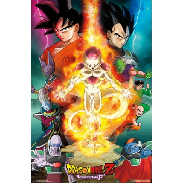 Dragon Ball Z Resurrection F One Sheet Poster Print 22 X 34 Walmart Com