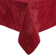 thumbnail image 2 of Elrene Home Fashions Poinsettia Elegance Jacquard Holiday Tablecloth, Red, 52" Square, 2 of 3