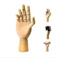 thumbnail image 4 of Mano de madera realista con dedos flexibles, modelo articulado, mano de maniquí, modelo de mano de artista seccionado oponible para dibujo artístico, derecha, 4 of 5