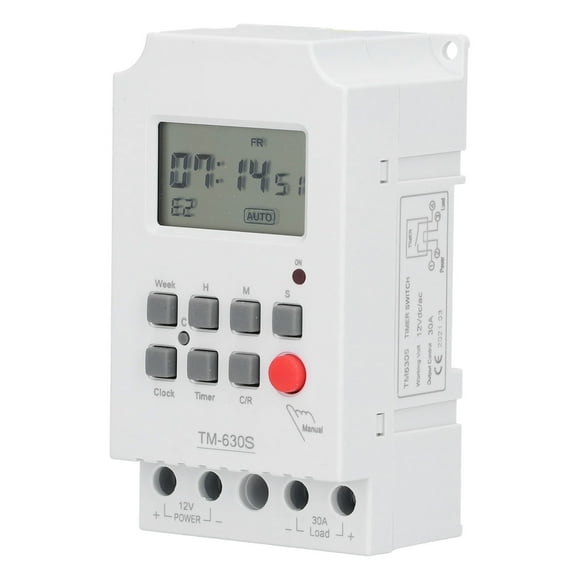 Microcomputer Timer Switch Programmable Digital Timer Switch 7-day Timer Switch Light Control Timer Switch Electronic Accessories Microcomputer Timer Switch 7-Day Electronic