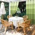 thumbnail image 4 of Outdoor Curtains for Patio Waterproof, Green Wood Grain Outdoor Privacy Panels Grommet, Ombre Rustic Retro Wooden Plank Blackout Outside Curtains for Porch/Cabana/Pergola/Gazebo 54"x95", 2 Panels, 4 of 8