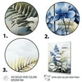 thumbnail image 3 of Designart "Sapphire Illuminated Ferns II" Floral & Botanical Floater Framed Canvas Print, 3 of 7
