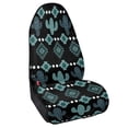 thumbnail image 2 of Uourmeti Teal Cactus Geometric Pattern Sweat Carseat Protector Universal Terry Cloth Car Seat Cover, Machine Washable Soft Car Seat Towel Cover Fit for Trucks Vans SUVs, 2 of 7