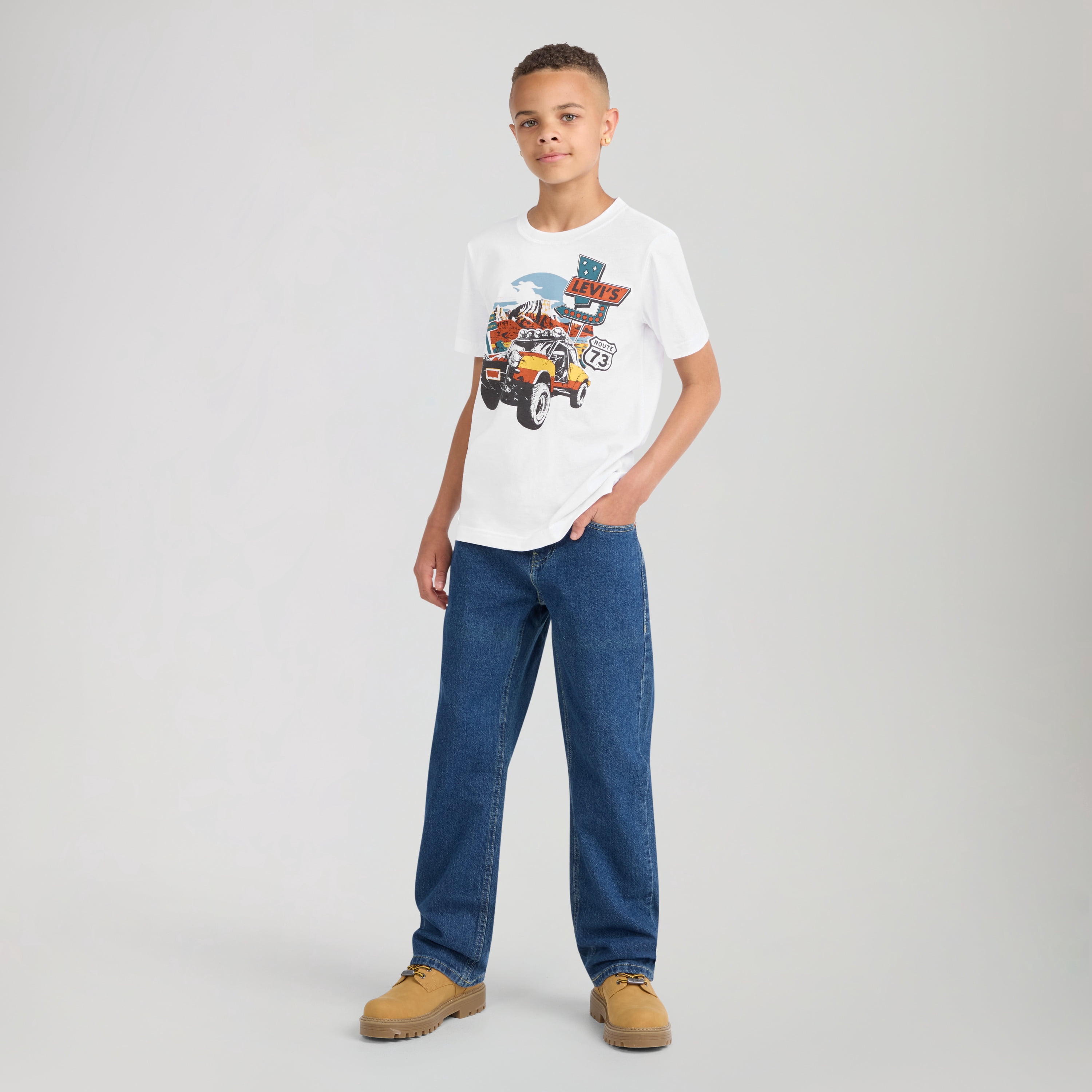 Levi's Little and Big Boys Graphic Tee with Short Sleeves, Sizes 4-20