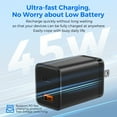 thumbnail image 2 of MIRO D2 GaN 1C1A 45W Wall Charger, 2 of 6