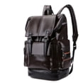 thumbnail image 3 of Vintage Leather Large Capacity Travel Backpack Laptop Backpack School Bag For College Student, 3 of 5