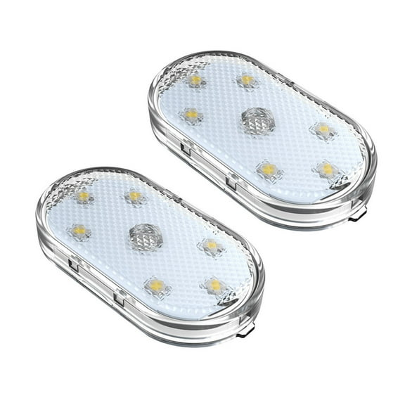7-Color LED Touch Lights 6 Bright LED Beads for Car Interior, Bedside & Wardrobe Lighting