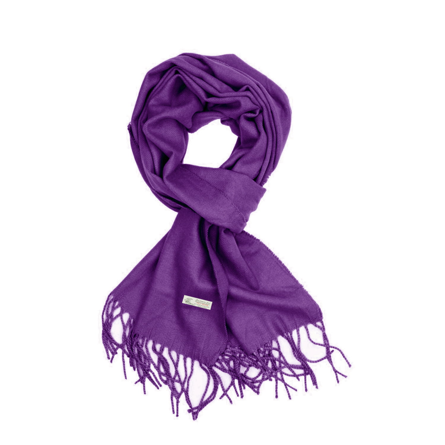 unisex Winter Warm PLAIN Scarf pure solid Wool Purple 100% CASHMERE NEW
