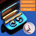 thumbnail image 4 of 5.0 Auriculares inalámbricos Bluetooth de conducción ósea Auriculares deportivos de música con oreja colgante con caja de carga, Rosa Inevent EL2345-04B, 4 of 7
