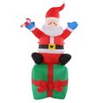 thumbnail image 4 of Adornos Navideños Inflables Papá Noel de 6 Pies con Caja de Regalo ANGGREK, 4 of 8