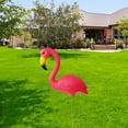 thumbnail image 6 of Miulika Bird Statue Figurine Flamingo Garden Stake Party Patio Yard Art Ornament Sculpture for Indoor Planter Beach Entryway Festival Pink 29.5x23cm 36cm, 6 of 9