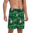 thumbnail image 3 of Rocae St Patrick's Day9 for Men's Soft Sleep Pajama Shorts, Waistband and Pockets, 3 of 9