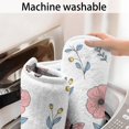 thumbnail image 5 of Pioneer Flower Floral Print Pattern Bathroom Rugs Mat, Non Slip Microfiber Bathroom Rug with Rubber Backing, Soft Mats for Bathroom Floor Tub Shower, 17"x30", 5 of 5