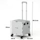 thumbnail image 4 of Carrito de Mandado con Ruedas Giratorias 360°, Plegable con Mango Ajustable y Tapa, Soporta hasta 17.5 kg  (Blanco, 38L.), 4 of 4