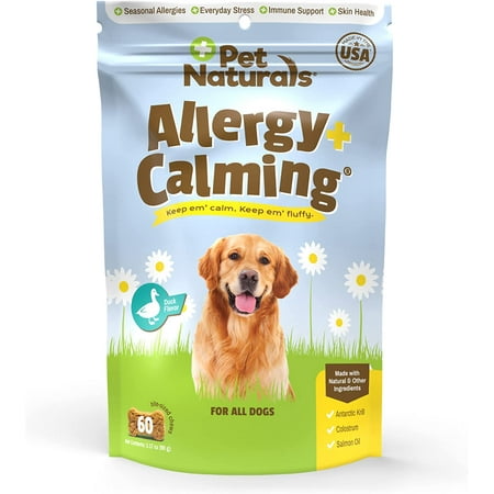 UPC: 0026664017475 | Pet Naturals Allergy Plus Calming Supplement for Dogs  Soft Chew  Duck Flavor  60 Ct.