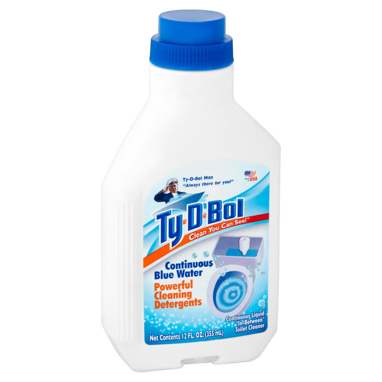 Ty D Bol Toilet Cleaner, Continuous Liquid In-Between - 12 fl oz