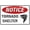 Warning Sign 3, variant on Metal Tin Notice Tornado Shelter Sign - 8"x12" Acrylic Safety Warning Sign, Indoor Outdoor Use for School, Office, Community Building