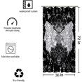 thumbnail image 4 of Evil Demon and Mystic Stall Shower Curtain,Halloween Wicca Shower Curtains Sets for Bathroom,Black and White Bath Curtain,Waterproof Fabric with Hooks 36x72 Inches, 4 of 6