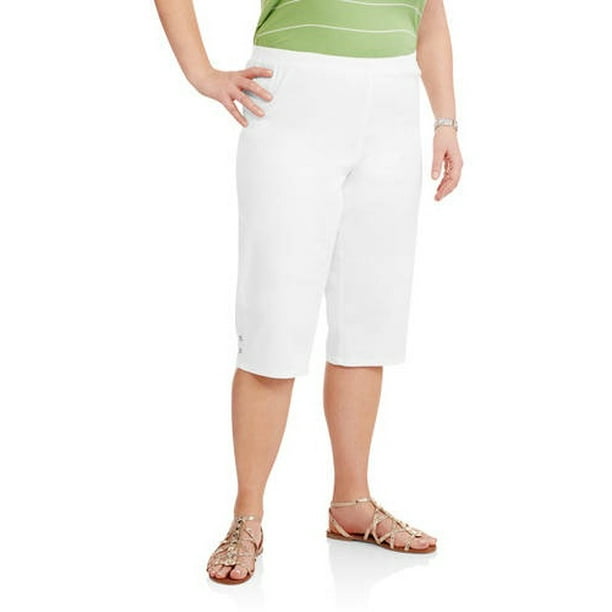 Just My Size - Just My Size Women's Plus Size Pull On Bling Capri - Walmart.com - Walmart.com