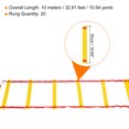 thumbnail image 2 of Unique Bargains Agility Ladder 20 Rung 10m/33ft with Carry Bag Speed Training, Red Yellow, 2 of 5