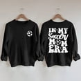 thumbnail image 2 of frariair Women's Fashionable And Fun IN MY SOCCER MOM Letter Printed Round Neck Sweatshirt Jacket Lined Shirt Women, 2 of 3