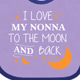 thumbnail image 4 of Inktastic I Love My Nonna to the Moon and Back Boys or Girls Baby Bib, 4 of 4